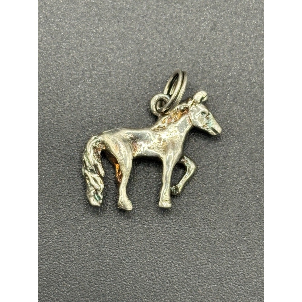 EUC Sterling Silver Horse Walking Charm 925 E22